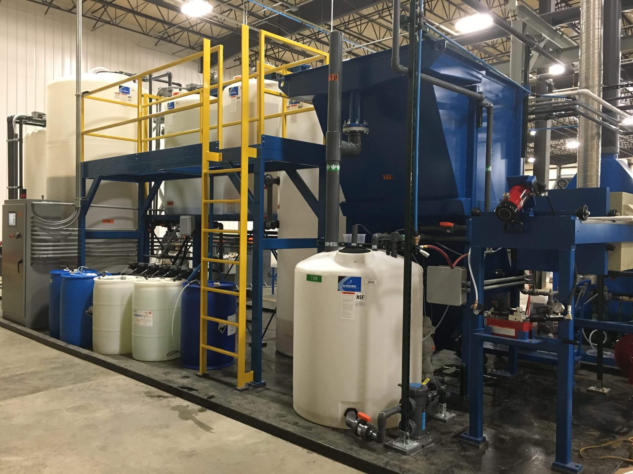 The water filtration system for chemical plating wastewater