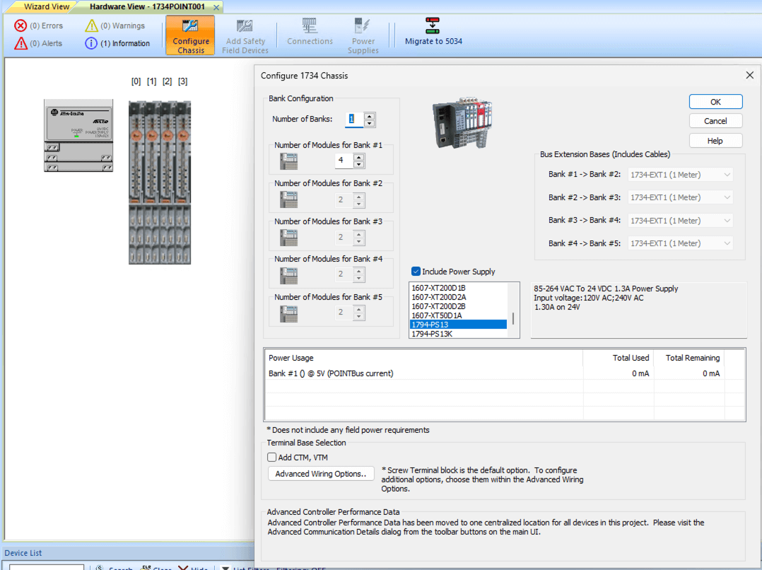 IAB Configure Chassis